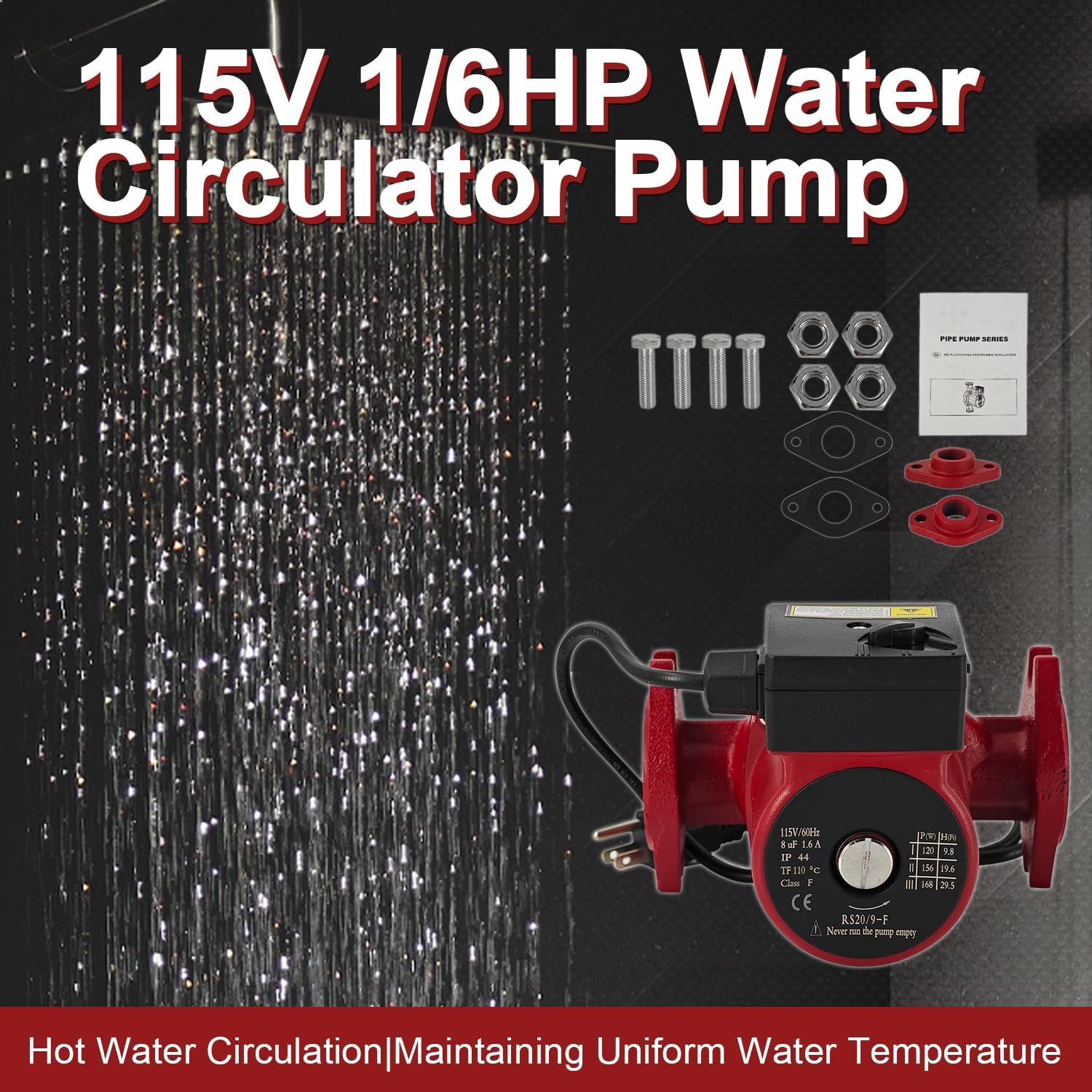 UPS26-99FC 115V 1/6 HP Hot Water Circulation Pump 52722512 | Boiler Pump for Radiant Heating
