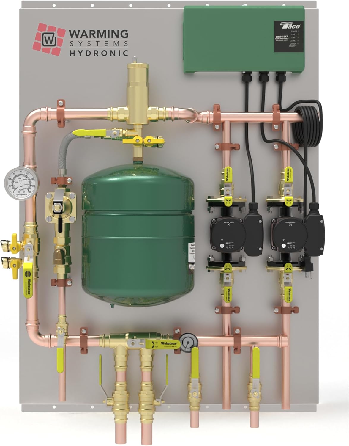 Hydronic Radiant Heat Control Panel 2-Zone - All Needed Components Assembled